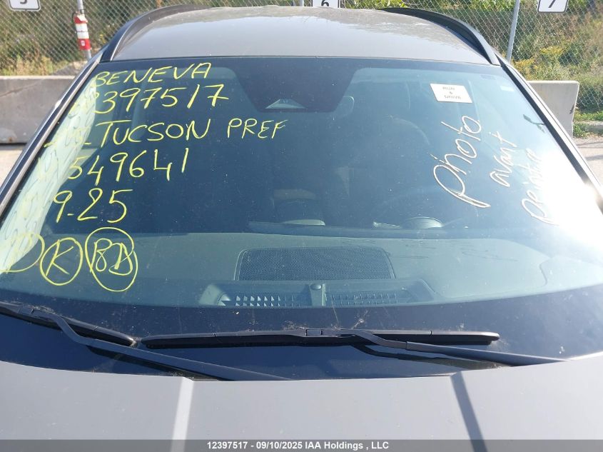 2025 Hyundai Tucson Preferred VIN: 5NMJBCDE7SH549641 Lot: 12397517