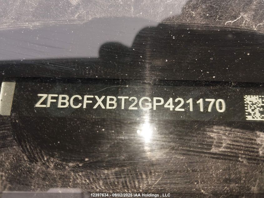 2016 Fiat 500X Sport VIN: ZFBCFXBT2GP421170 Lot: 12397634