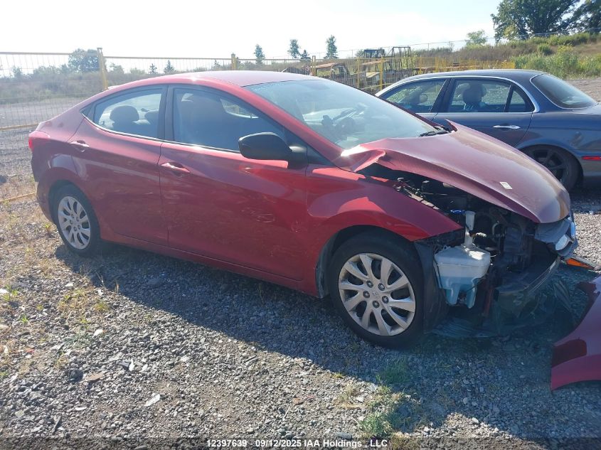 2013 Hyundai Elantra Gl VIN: 5NPDH4AE0DH396032 Lot: 12397639