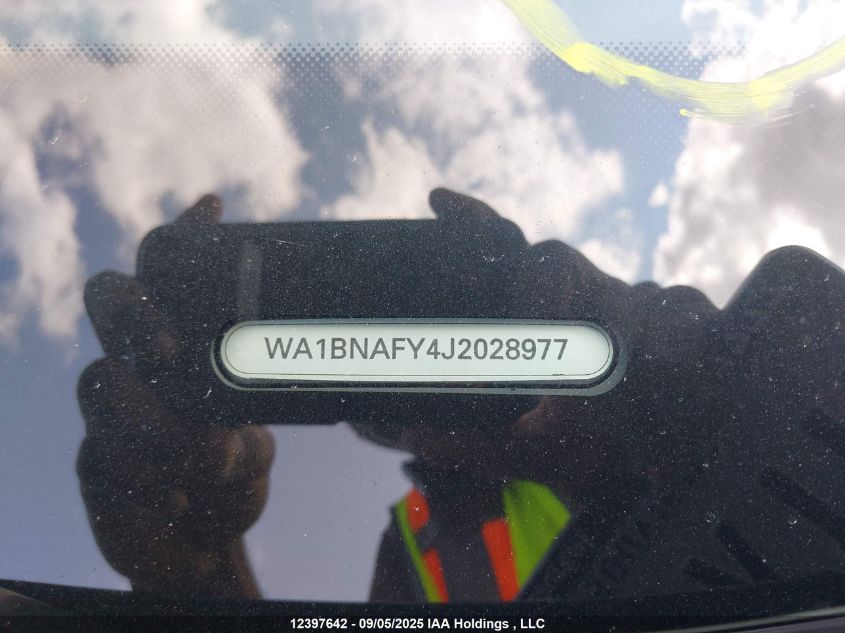 2018 Audi Q5 VIN: WA1BNAFY4J2028977 Lot: 12397642