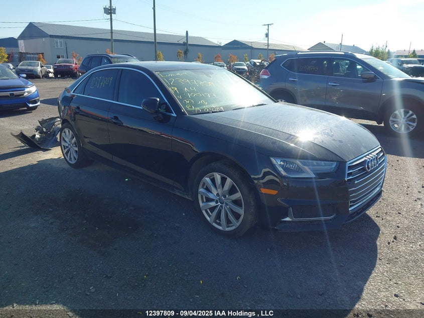 WAUANAF40KA100177 2019 Audi A4 45 Komfort auction photo 1