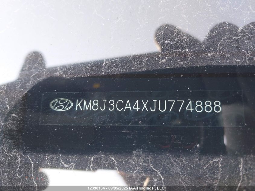 2018 Hyundai Tucson Se 2.0L VIN: KM8J3CA4XJU774888 Lot: 12398134