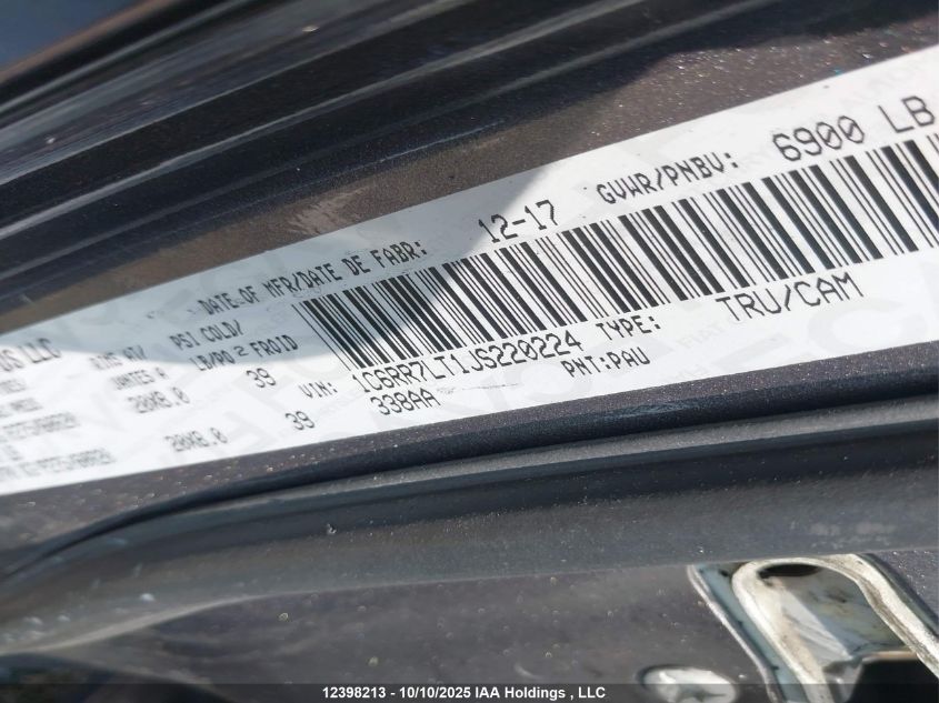 2018 Ram 1500 Slt VIN: 1C6RR7LT1JS220224 Lot: 12398213