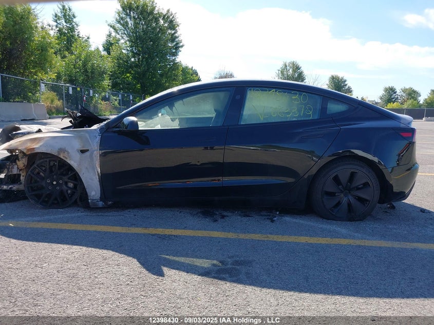 2025 Tesla Model 3 Long Range VIN: 5YJ3E1EB7SF883372 Lot: 12398430