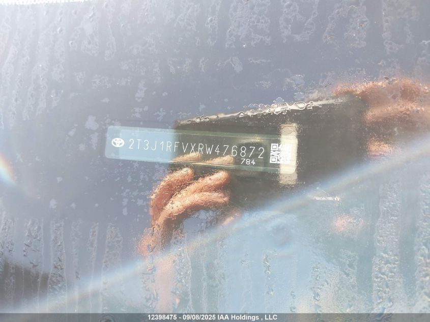 2024 Toyota Rav4 Trail VIN: 2T3J1RFVXRW476872 Lot: 12398475