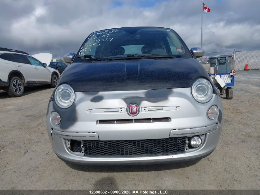 2012 Fiat 500 Lounge VIN: 3C3CFFER2CT305629 Lot: 12398582