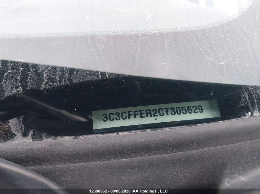 2012 Fiat 500 Lounge VIN: 3C3CFFER2CT305629 Lot: 12398582