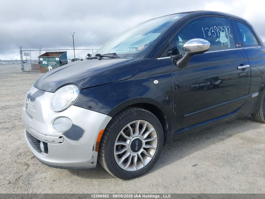 2012 Fiat 500 Lounge VIN: 3C3CFFER2CT305629 Lot: 12398582