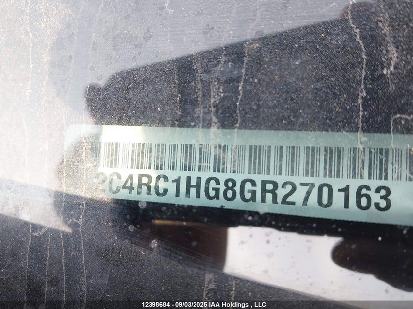 2C4RC1HG8GR270163 2016 CHRYSLER TOWN & COUNTRY photo no. 9