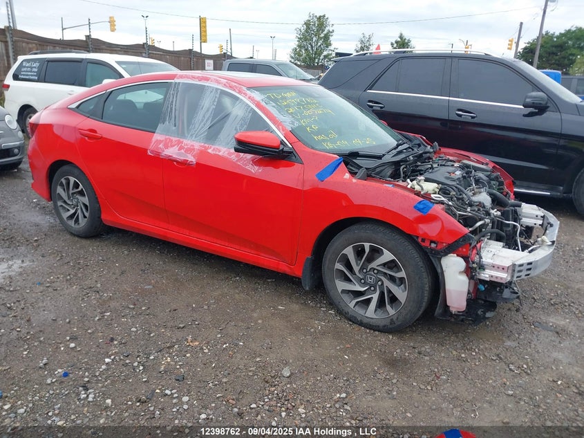 2HGFC2F80HH007274 2017 Honda Civic Ex 4Dr auction photo 1