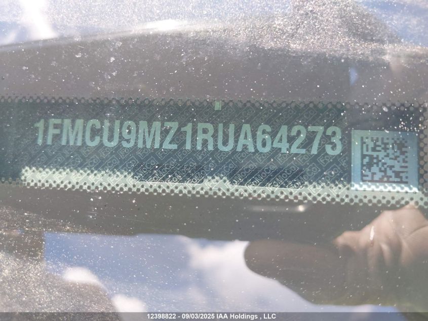 2024 Ford Escape St Line VIN: 1FMCU9MZ1RUA64273 Lot: 12398822