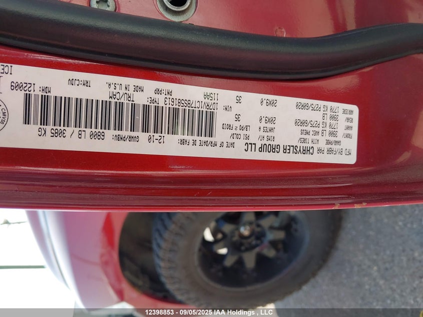 1D7RV1CT7BS581613 2011 RAM  photo no. 9