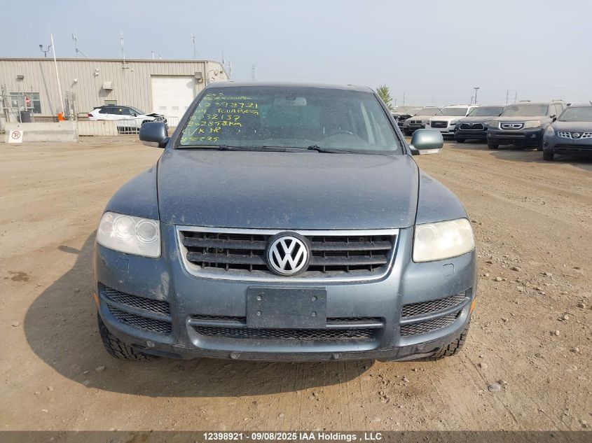 2004 Volkswagen Touareg 3.2 VIN: WVGBC67L24D032137 Lot: 12398921