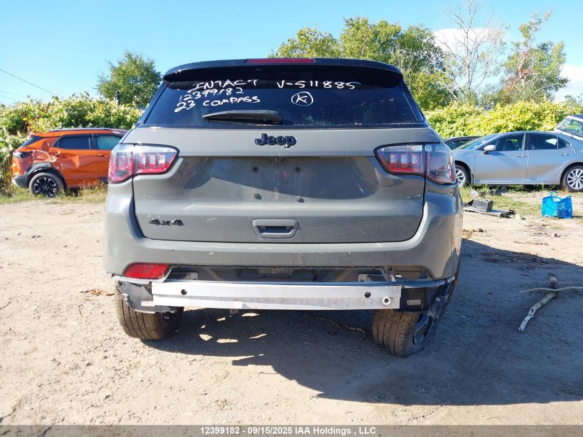 2023 Jeep Compass Latitude Lux VIN: 3C4NJDFN8PT511885 Lot: 12399182