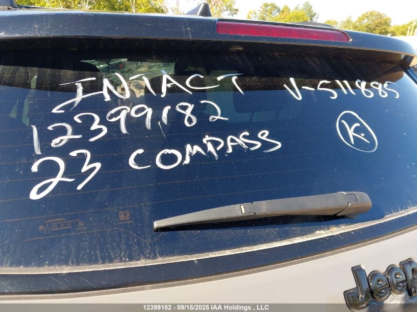 2023 Jeep Compass Latitude Lux VIN: 3C4NJDFN8PT511885 Lot: 12399182