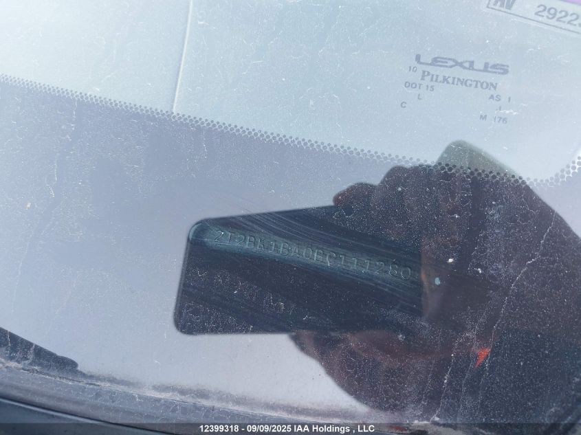 2011 Lexus Rx 350 VIN: 2T2BK1BA0BC111280 Lot: 12399318