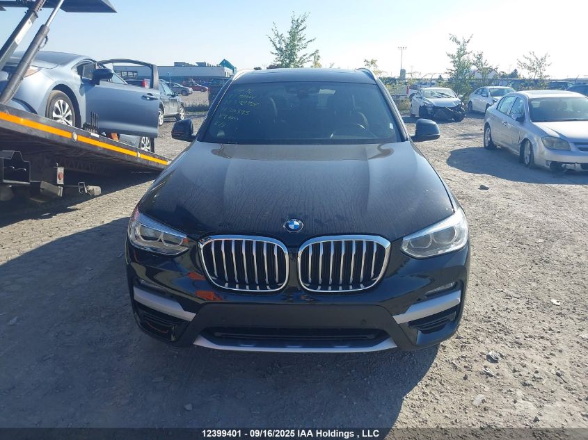 2021 BMW X3 xDrive30E VIN: 5UXTS1C0XM9H30395 Lot: 12399401