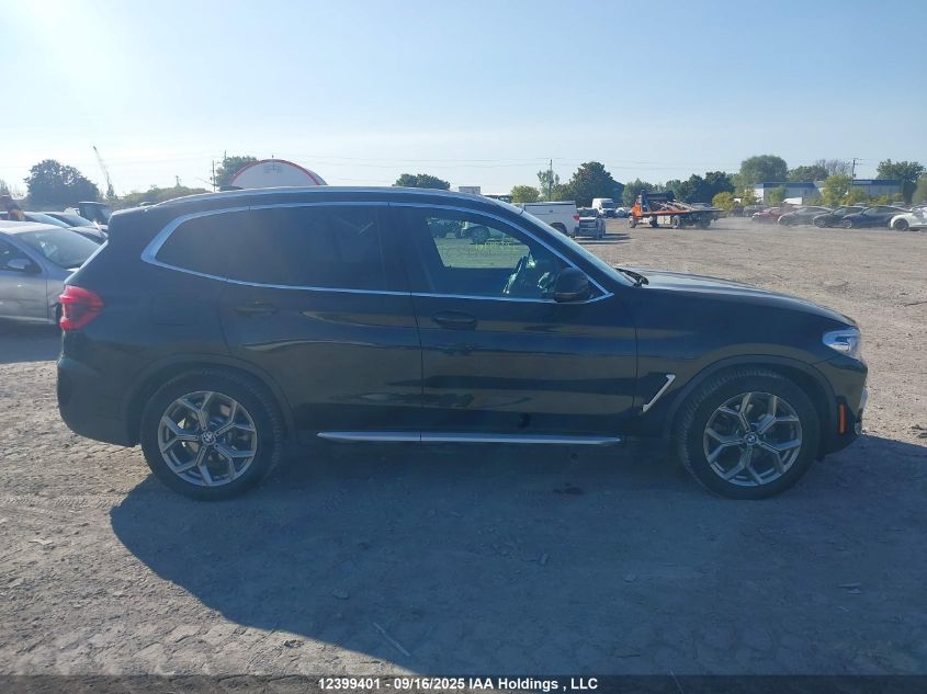 2021 BMW X3 xDrive30E VIN: 5UXTS1C0XM9H30395 Lot: 12399401