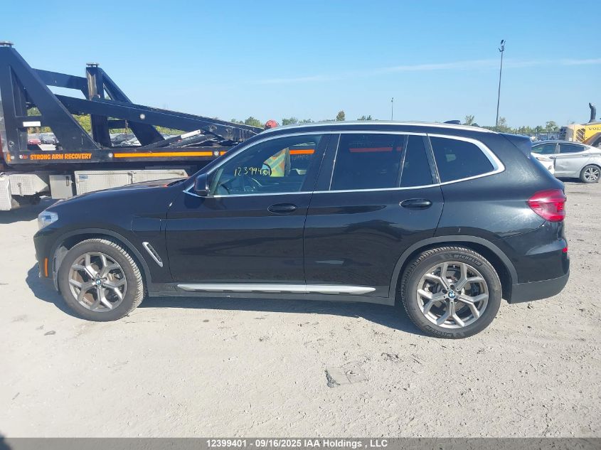 2021 BMW X3 xDrive30E VIN: 5UXTS1C0XM9H30395 Lot: 12399401
