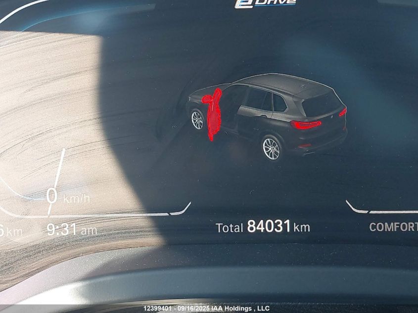 2021 BMW X3 xDrive30E VIN: 5UXTS1C0XM9H30395 Lot: 12399401