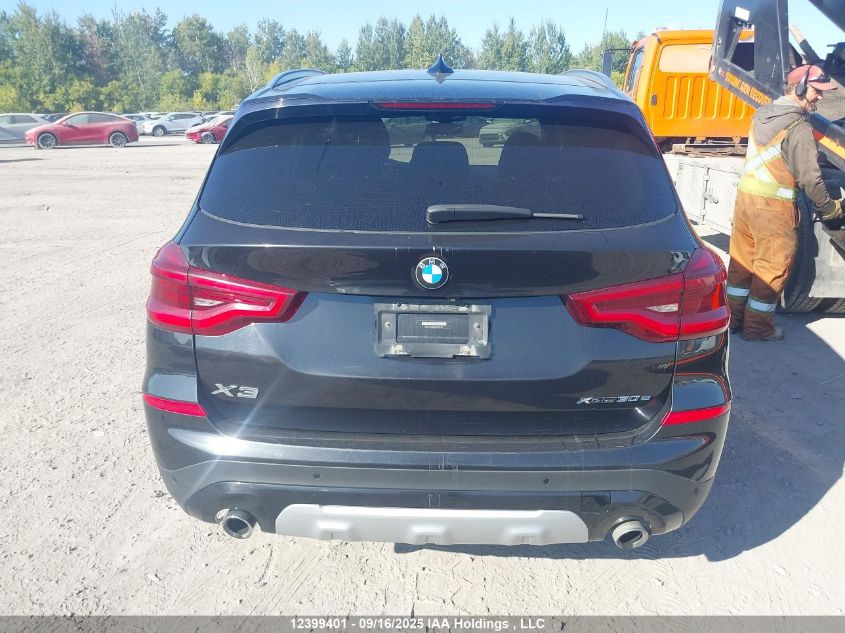 2021 BMW X3 xDrive30E VIN: 5UXTS1C0XM9H30395 Lot: 12399401