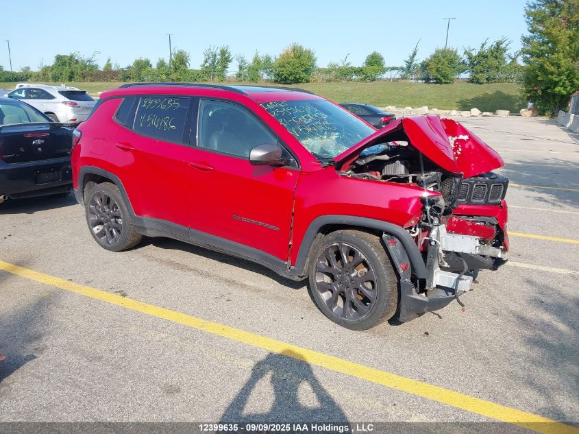 2021 Jeep Compass VIN: 3C4NJDBB9MT514186 Lot: 12399635