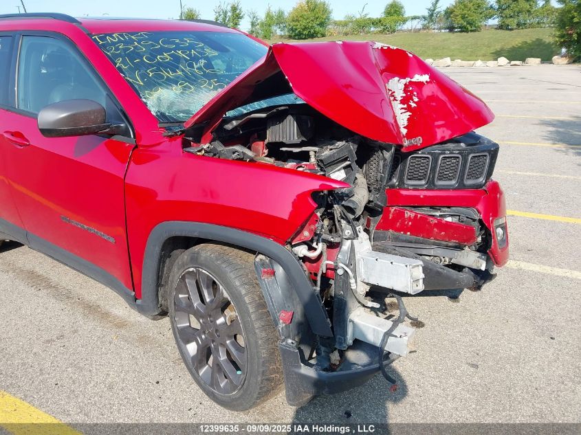 2021 Jeep Compass VIN: 3C4NJDBB9MT514186 Lot: 12399635