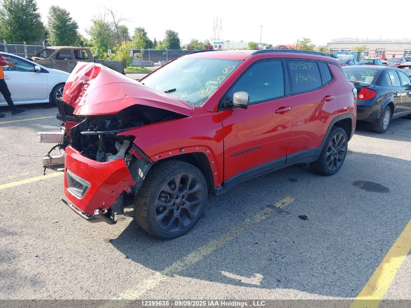 2021 Jeep Compass VIN: 3C4NJDBB9MT514186 Lot: 12399635