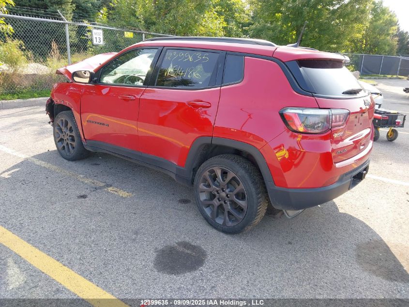 2021 Jeep Compass VIN: 3C4NJDBB9MT514186 Lot: 12399635