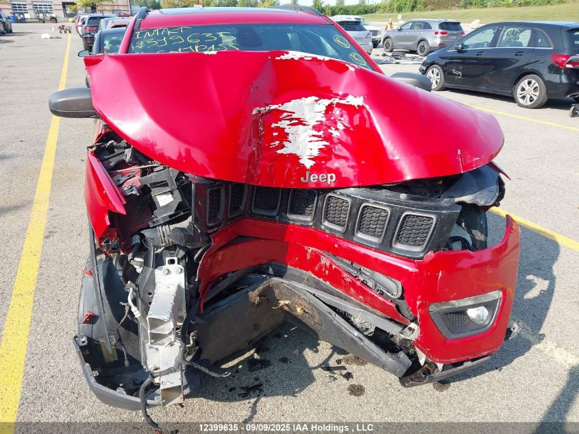 2021 Jeep Compass VIN: 3C4NJDBB9MT514186 Lot: 12399635