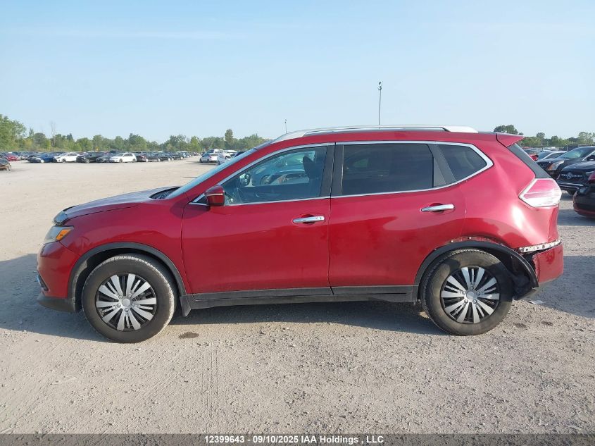 2014 Nissan Rogue S/Sl/Sv VIN: 5N1AT2MV2EC792411 Lot: 12399643