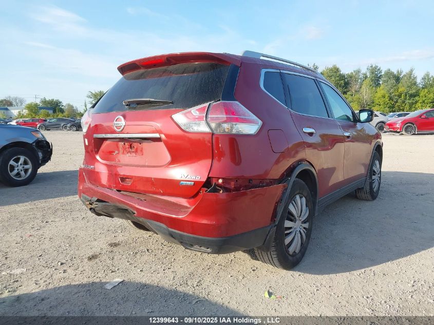 2014 Nissan Rogue S/Sl/Sv VIN: 5N1AT2MV2EC792411 Lot: 12399643