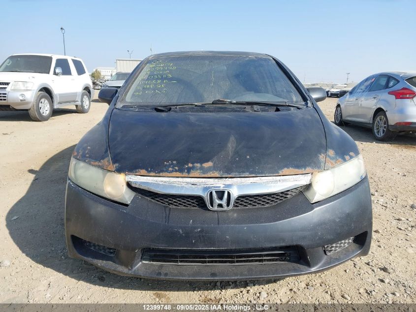 2009 Honda Civic Dx-G VIN: 2HGFA16489H035113 Lot: 12399748