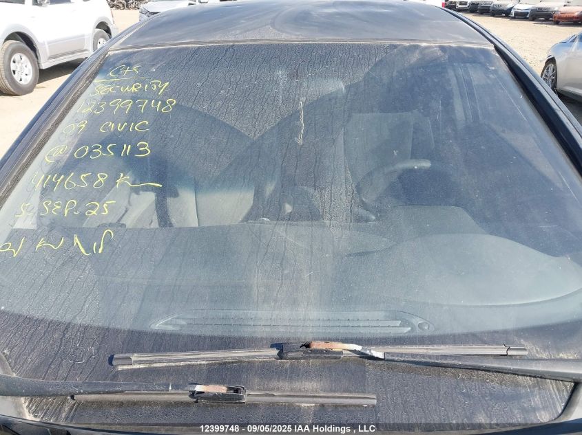 2009 Honda Civic Dx-G VIN: 2HGFA16489H035113 Lot: 12399748