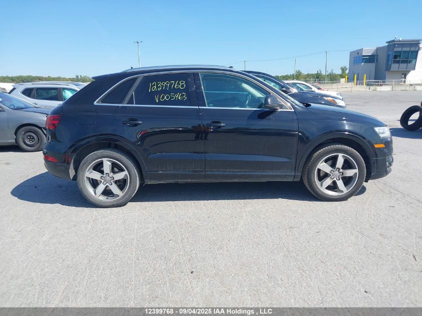 2015 Audi Q3 4P Ti VIN: WA1EFEFS7FR005463 Lot: 12399768
