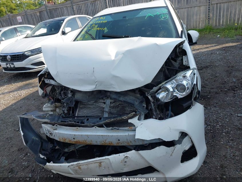 2012 Toyota Prius C VIN: JTDKDTB38C1504008 Lot: 12399940