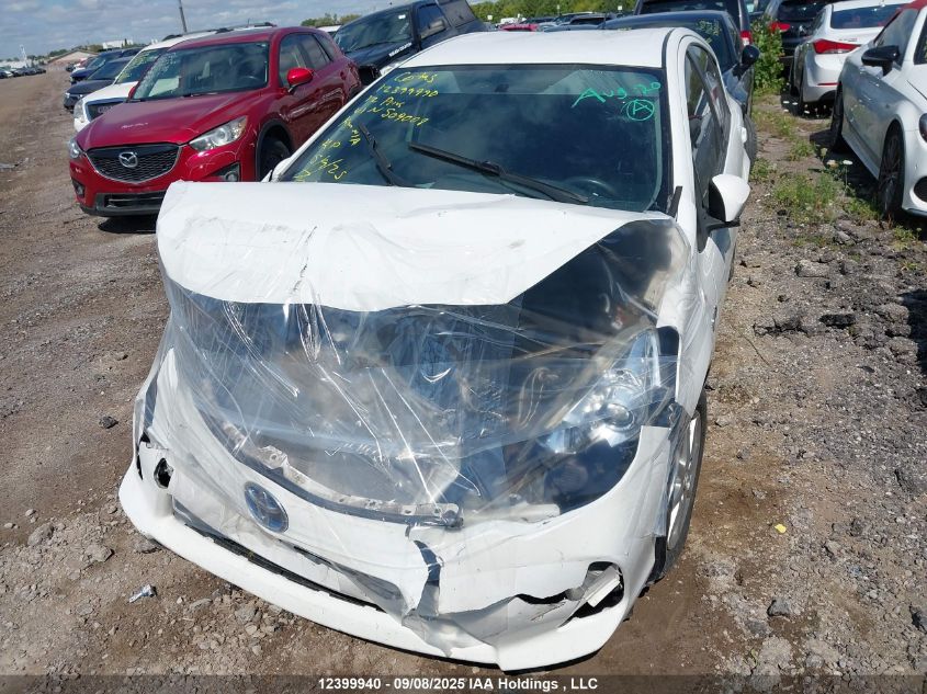 2012 Toyota Prius C VIN: JTDKDTB38C1504008 Lot: 12399940