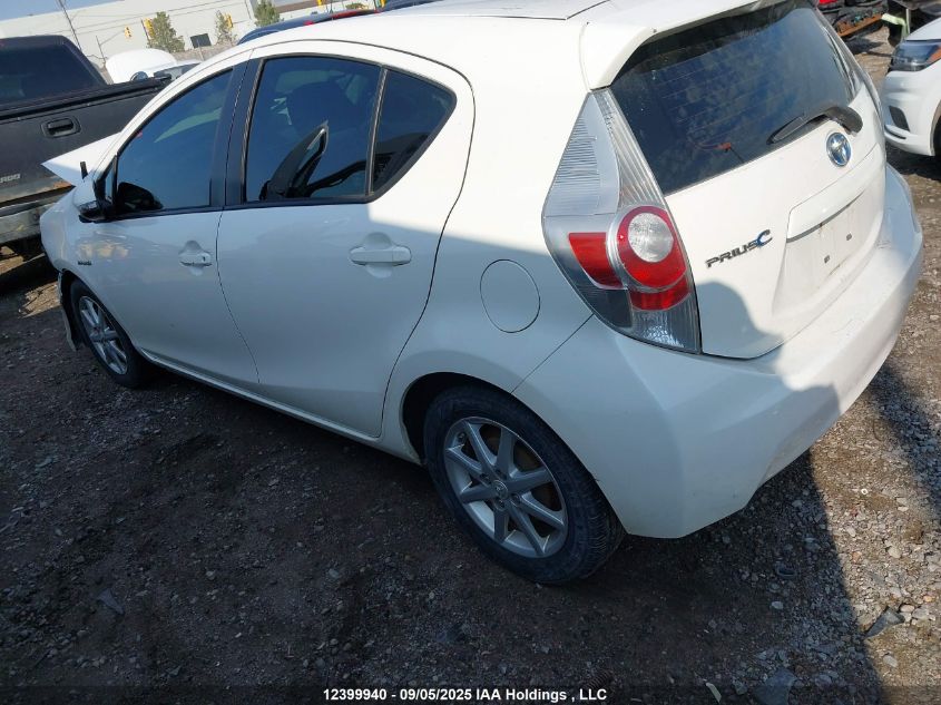 2012 Toyota Prius C VIN: JTDKDTB38C1504008 Lot: 12399940