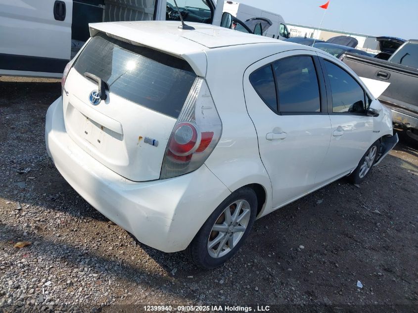 2012 Toyota Prius C VIN: JTDKDTB38C1504008 Lot: 12399940
