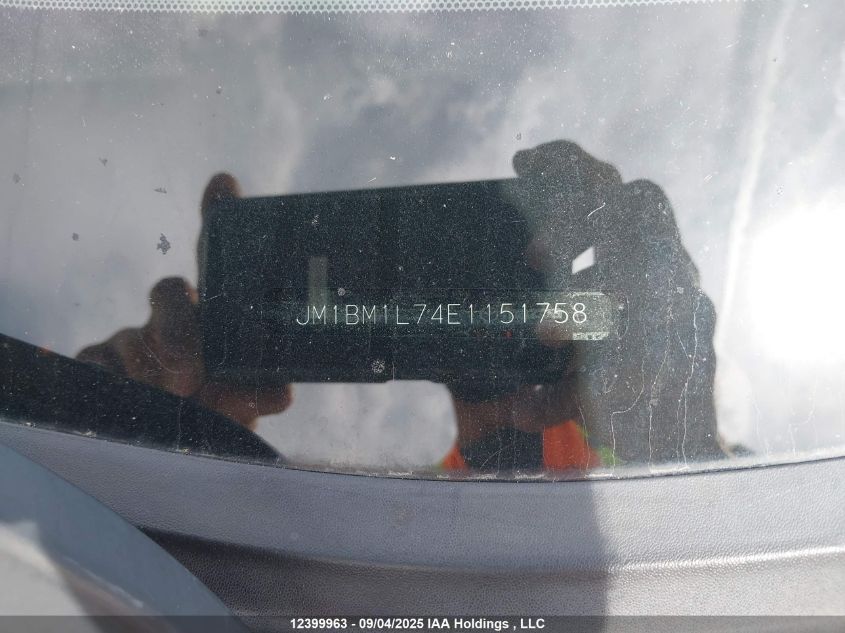 2014 Mazda 3 Touring VIN: JM1BM1L74E1151758 Lot: 12399963