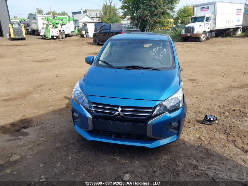 2022 Mitsubishi Mirage Es/Le VIN: ML32AUHJ5NH000551 Lot: 12399990