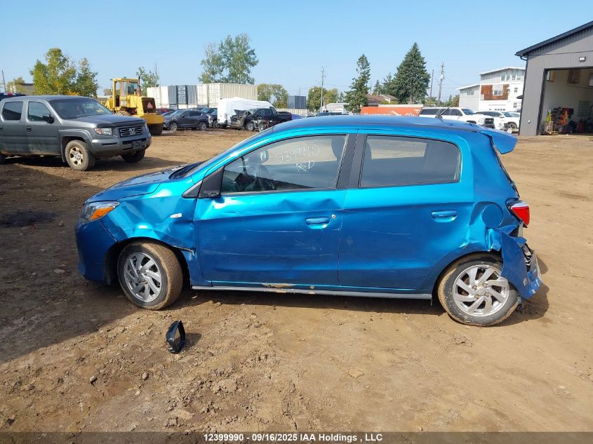 2022 Mitsubishi Mirage Es/Le VIN: ML32AUHJ5NH000551 Lot: 12399990