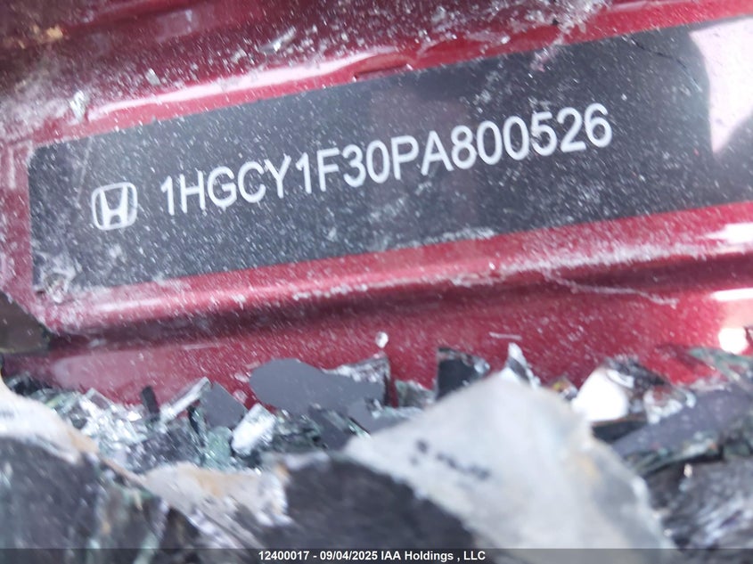 1HGCY1F30PA800526 2023 HONDA ACCORD photo no. 9