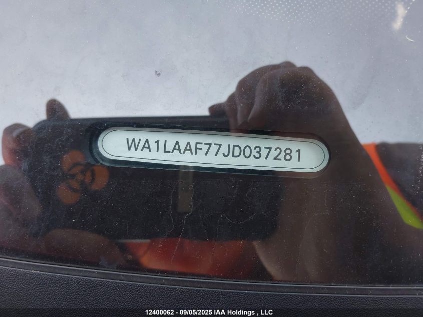 2018 Audi Q7 3.0T Progressiv VIN: WA1LAAF77JD037281 Lot: 12400062