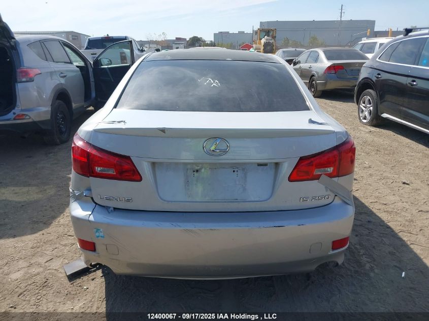 2006 Lexus Is 250 VIN: JTHBK262662003598 Lot: 12400067