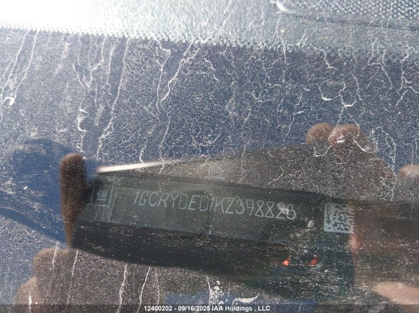 2019 Chevrolet Silverado 1500 Lt VIN: 1GCRYDED1KZ398823 Lot: 12400202