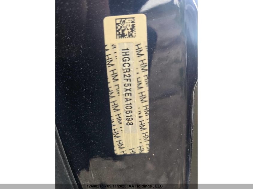 2013 Honda Accord Touring VIN: 1HGCR3F95DA801602 Lot: 12400213