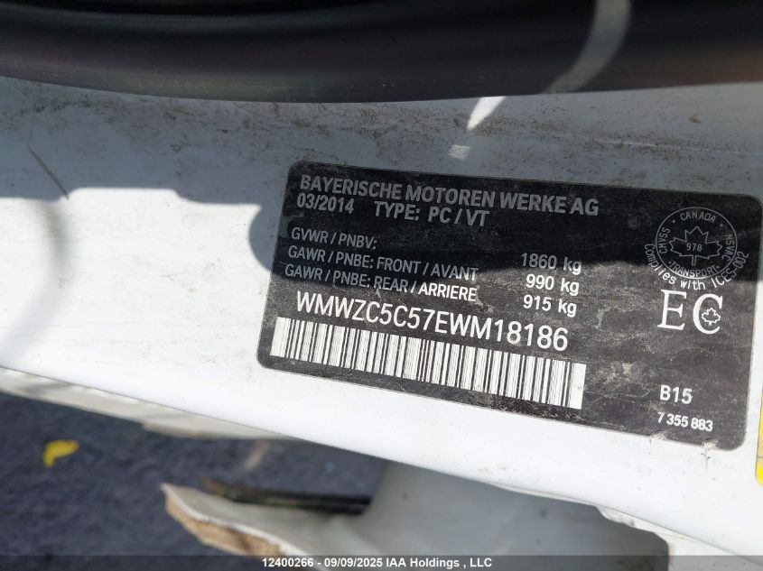 2014 Mini Countryman Cooper S VIN: WMWZC5C57EWM18186 Lot: 12400266