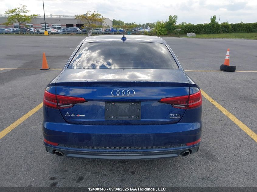 2017 Audi A4 2.0T Progressiv VIN: WAUENAF4XHN024664 Lot: 12400348