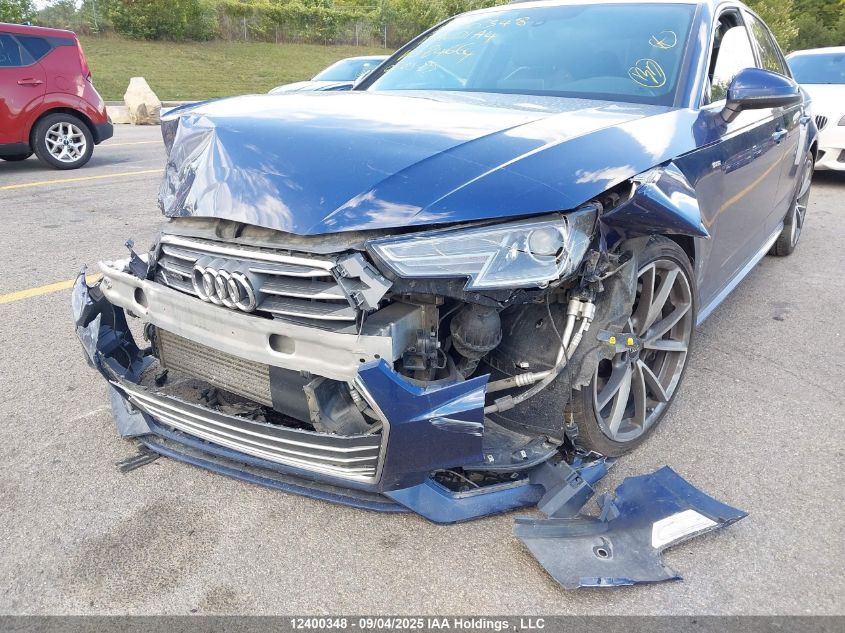 2017 Audi A4 2.0T Progressiv VIN: WAUENAF4XHN024664 Lot: 12400348